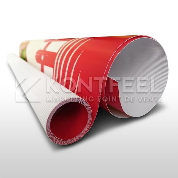 Bâche PVC publicitaire grand format pour communication extérieure